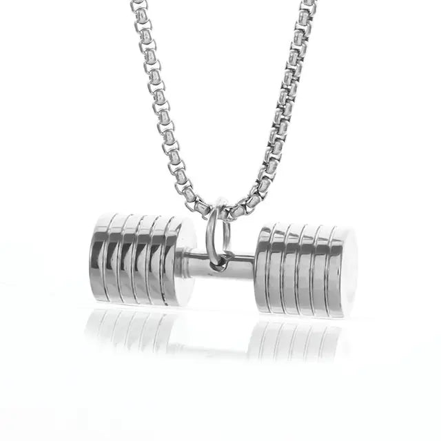 Titanium Dumbbell Pendant