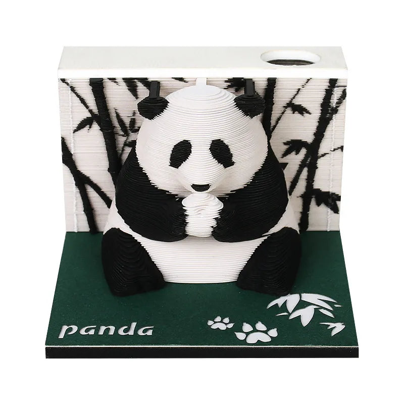 Panda 3D Paper Notes & Calendar